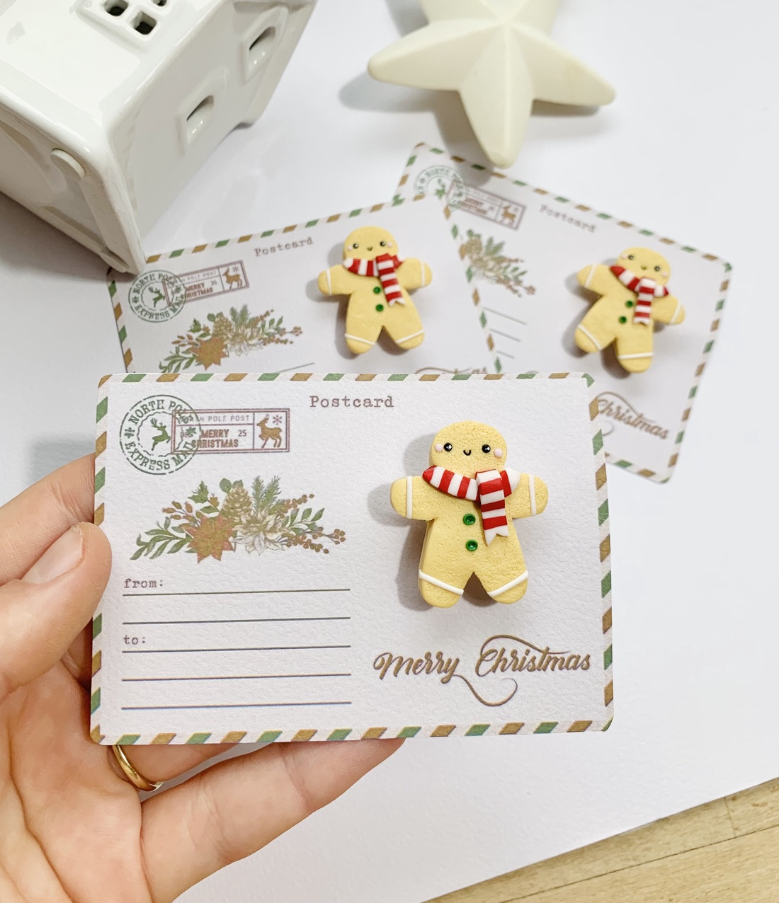 Brosa Gingerbread man - crăciun - cadouri de moș crăciun - cadouri de moș crăciun - Artynos.ro