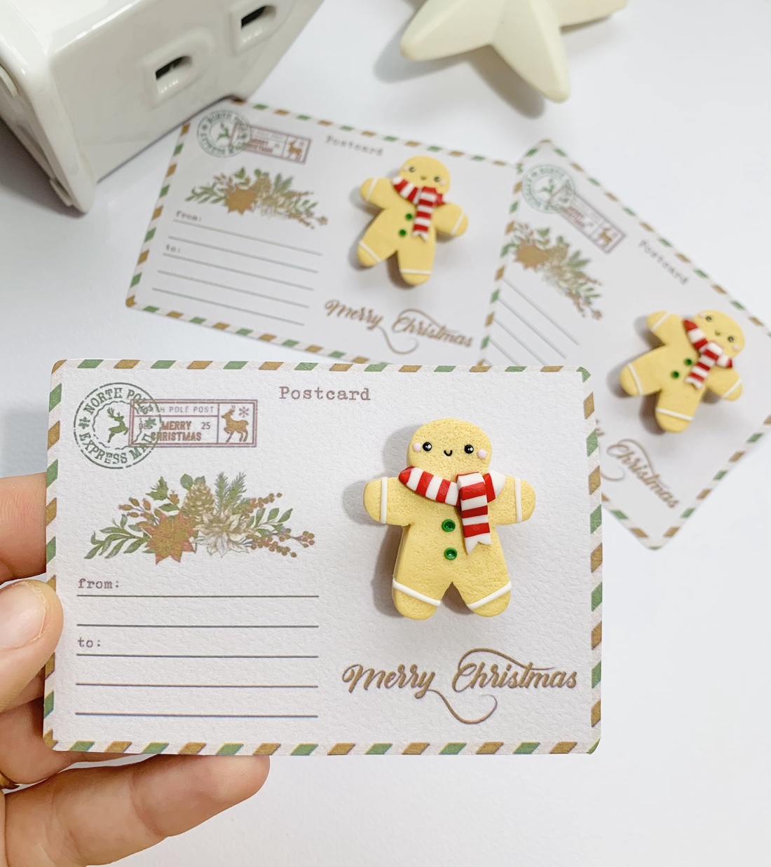 Brosa Gingerbread man - crăciun - cadouri de moș crăciun - cadouri de moș crăciun - Artynos.ro