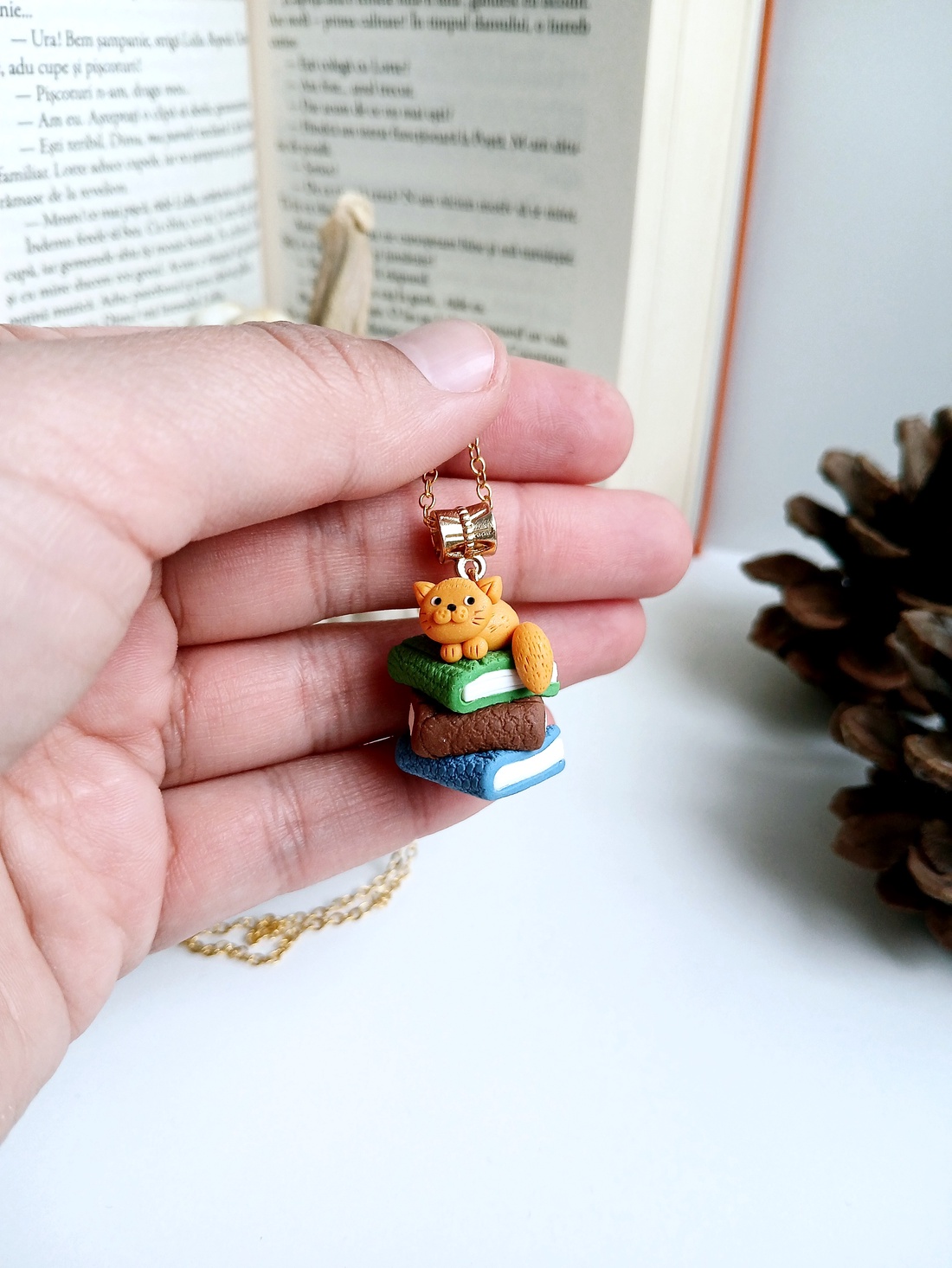 Colier Pisicuta - crăciun - cadouri de moș crăciun - cadouri de moș crăciun - Artynos.ro