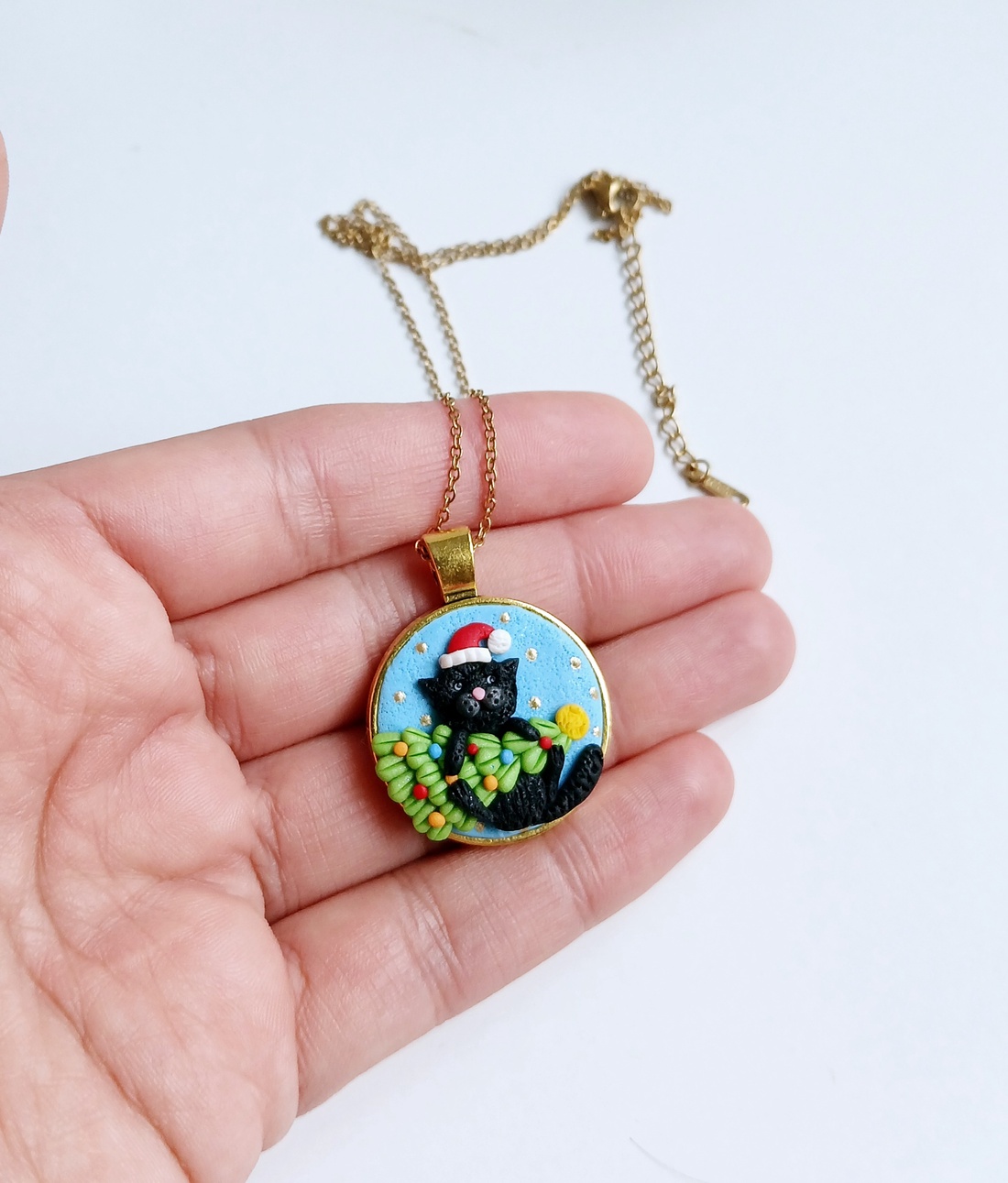 Colier Pisicuta - crăciun - cadouri de moș crăciun - cadouri de moș crăciun - Artynos.ro