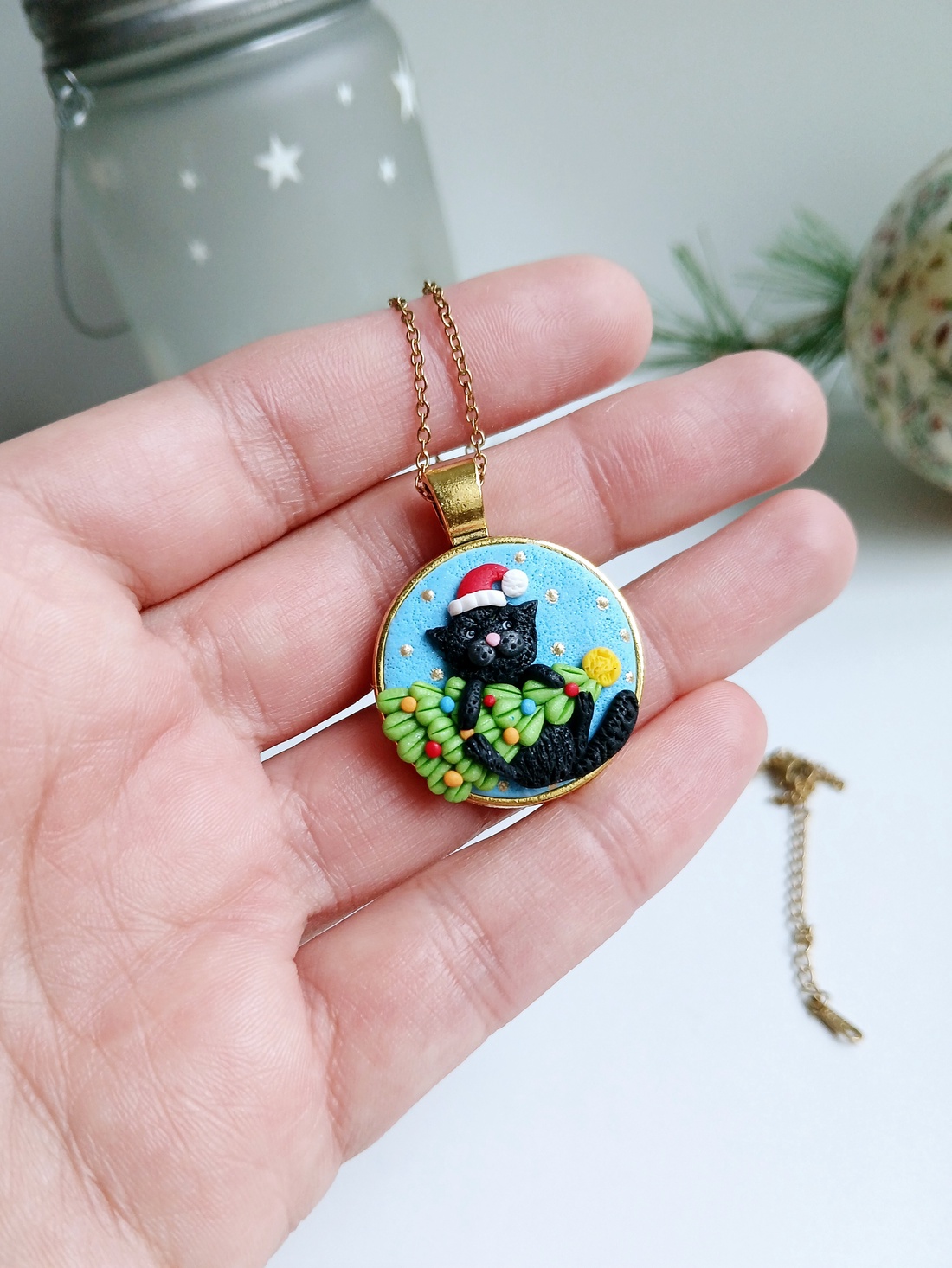 Colier Pisicuta - crăciun - cadouri de moș crăciun - cadouri de moș crăciun - Artynos.ro