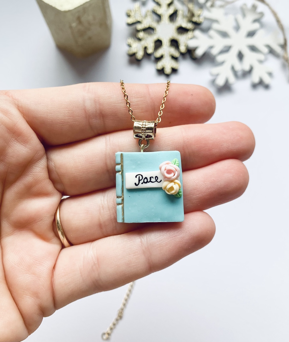 Colier Pace - crăciun - cadouri de moș crăciun - cadouri de moș crăciun - Artynos.ro