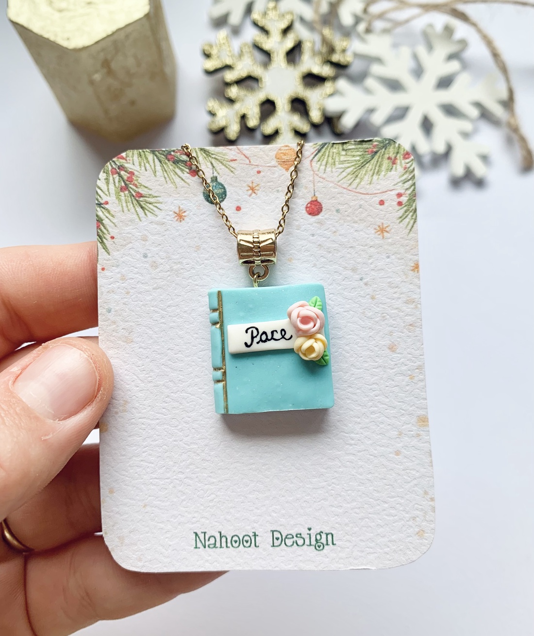 Colier Pace - crăciun - cadouri de moș crăciun - cadouri de moș crăciun - Artynos.ro