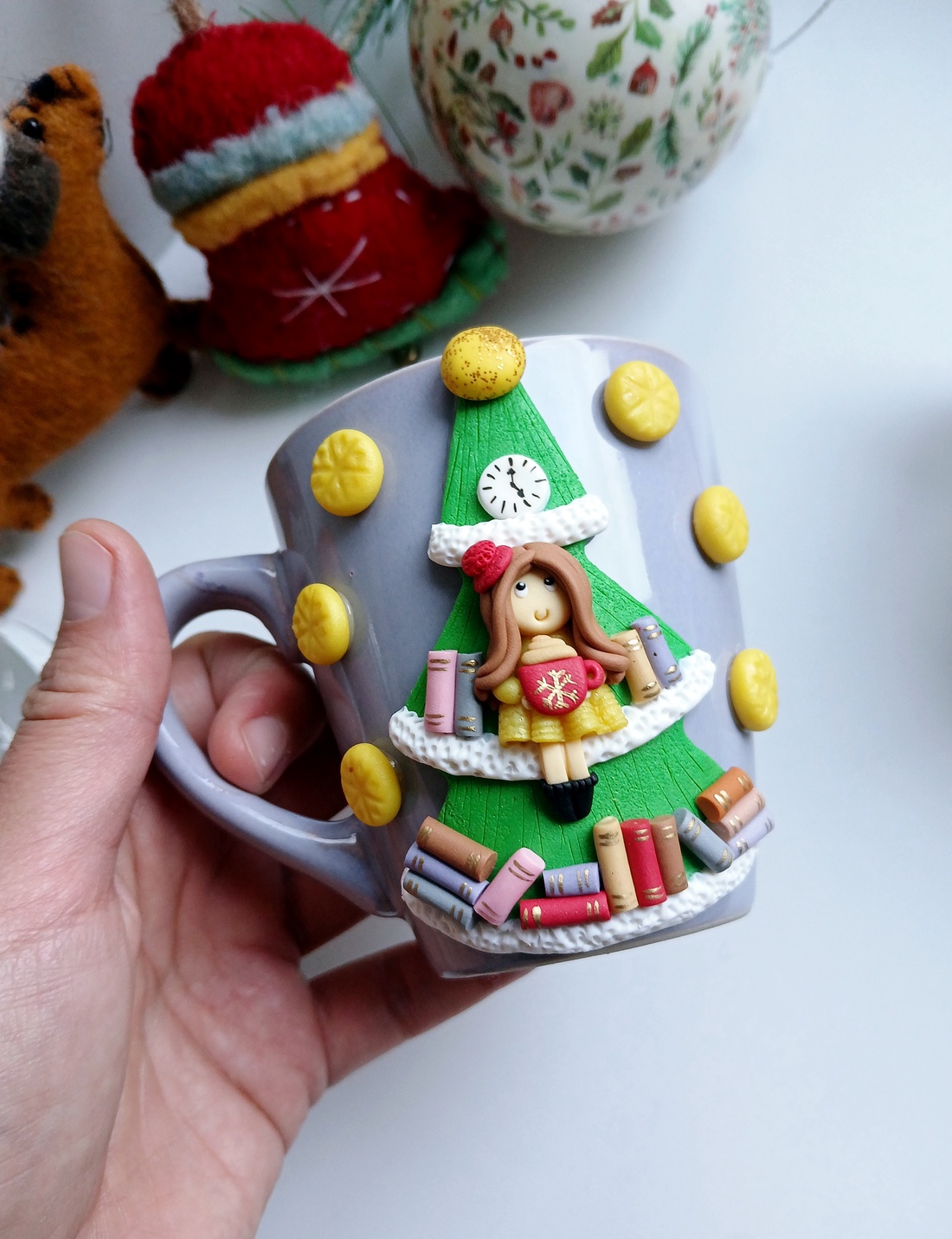 Accesoriu Book Mug - crăciun - cadouri de moș crăciun - cadouri de moș crăciun - Artynos.ro