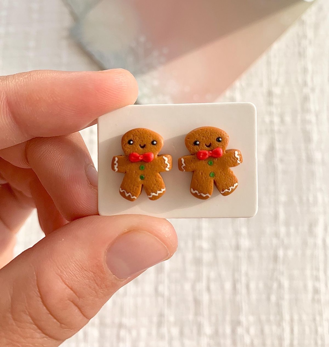 Cercei Oameni de turta dulce - crăciun - cadouri de moș crăciun - cadouri de moș crăciun - Artynos.ro