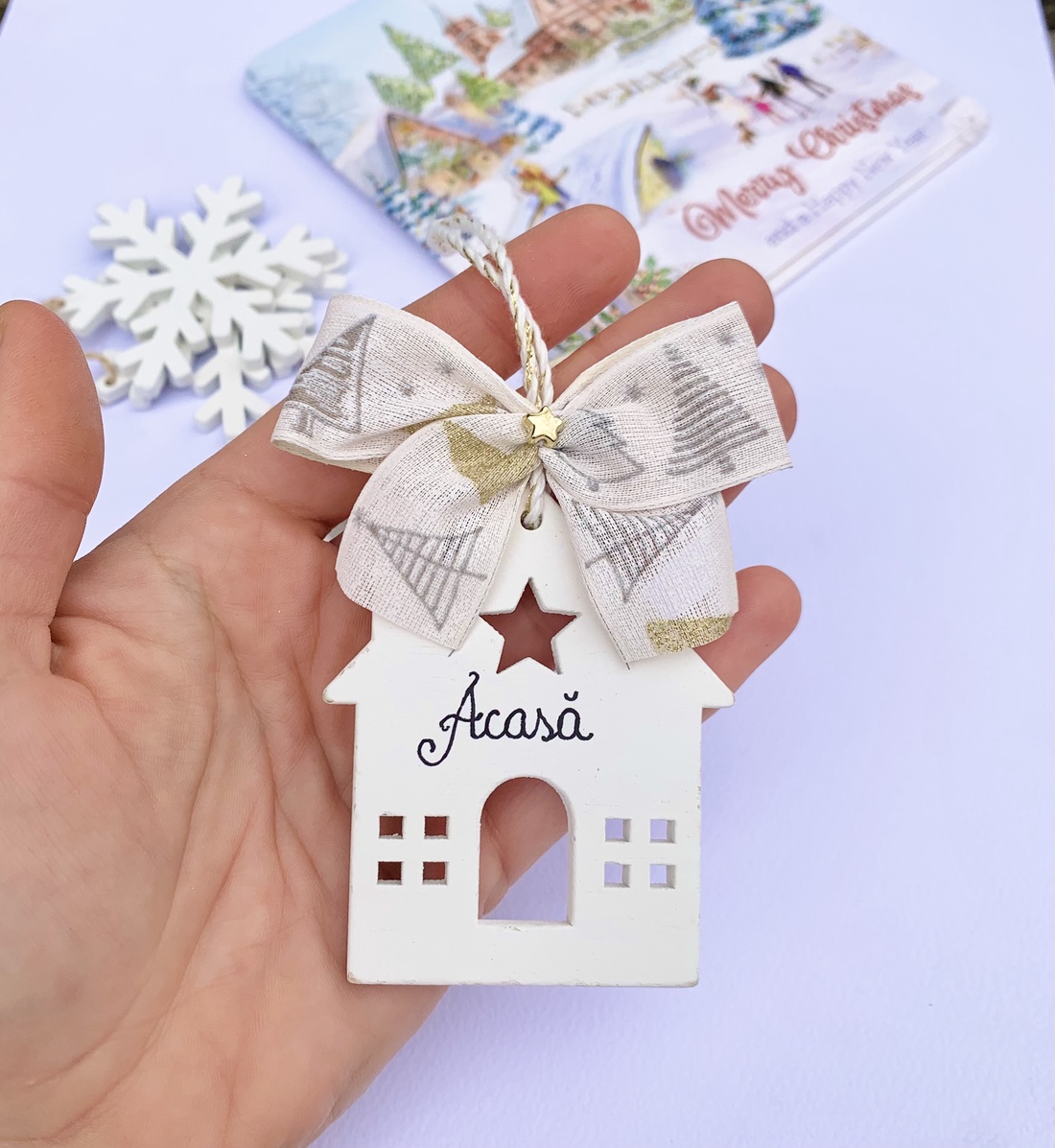 Decoratiune pentru brad Acasa - crăciun - cadouri de moș crăciun - cadouri de moș crăciun - Artynos.ro