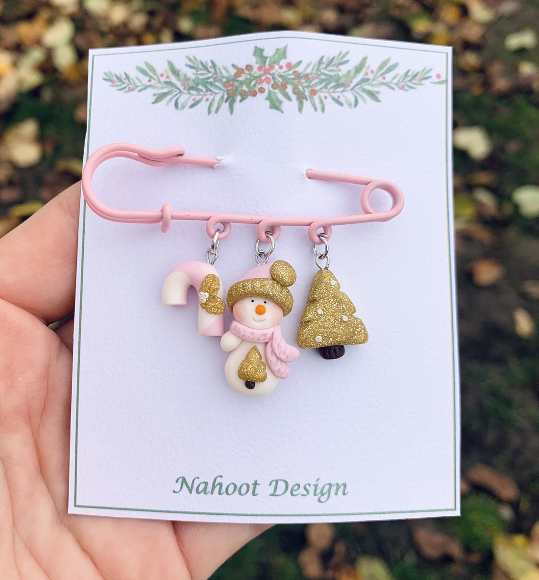 Brosa Happy Snowman - crăciun - cadouri de moș crăciun - cadouri de moș crăciun - Artynos.ro