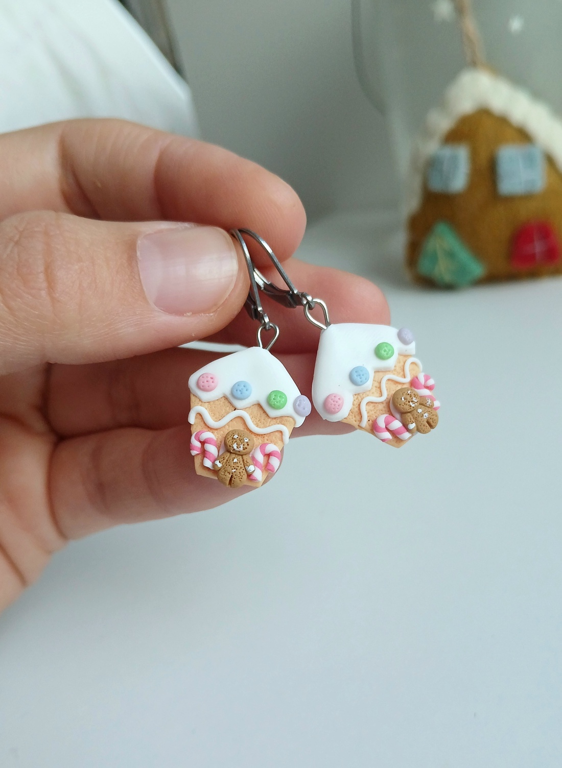 Cercei Gingerbread - crăciun - cadouri de moș crăciun - cadouri de moș crăciun - Artynos.ro