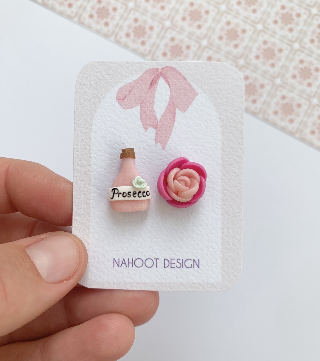 Cercei Prosecco - bijuterii - cercei - cercei cu figurine - Artynos.ro