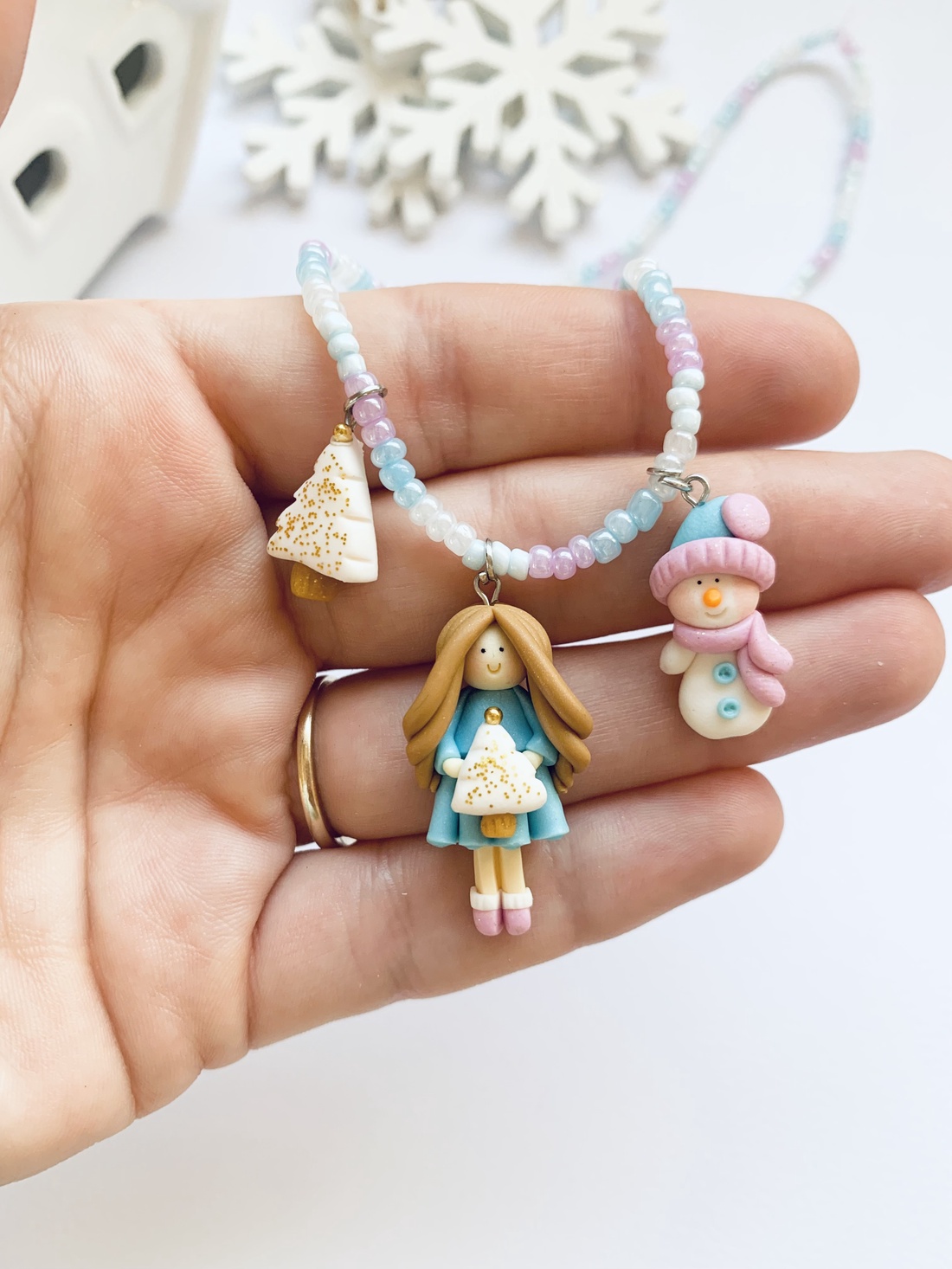 Colier Winter Feeria - crăciun - cadouri de moș crăciun - cadouri de moș crăciun - Artynos.ro