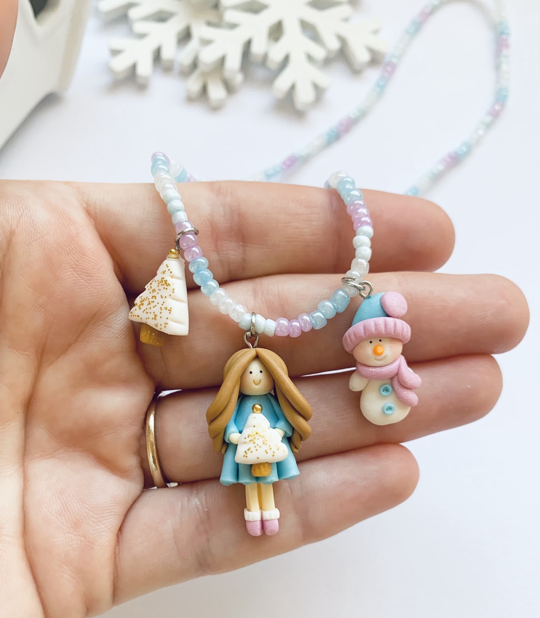 Colier Winter Feeria - crăciun - cadouri de moș crăciun - cadouri de moș crăciun - Artynos.ro