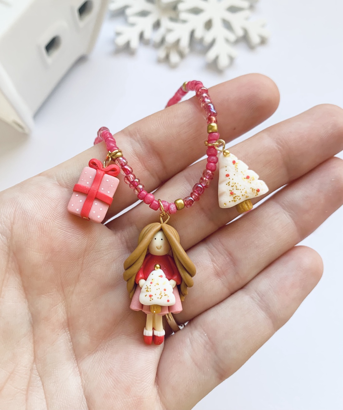 Colier Winter Feeria - crăciun - cadouri de moș crăciun - cadouri de moș crăciun - Artynos.ro