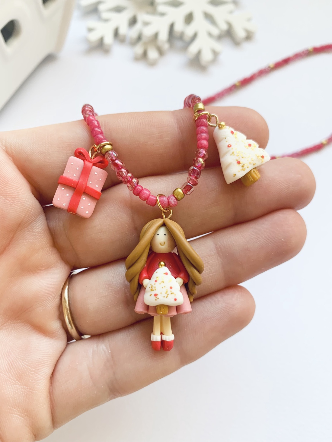 Colier Winter Feeria - crăciun - cadouri de moș crăciun - cadouri de moș crăciun - Artynos.ro