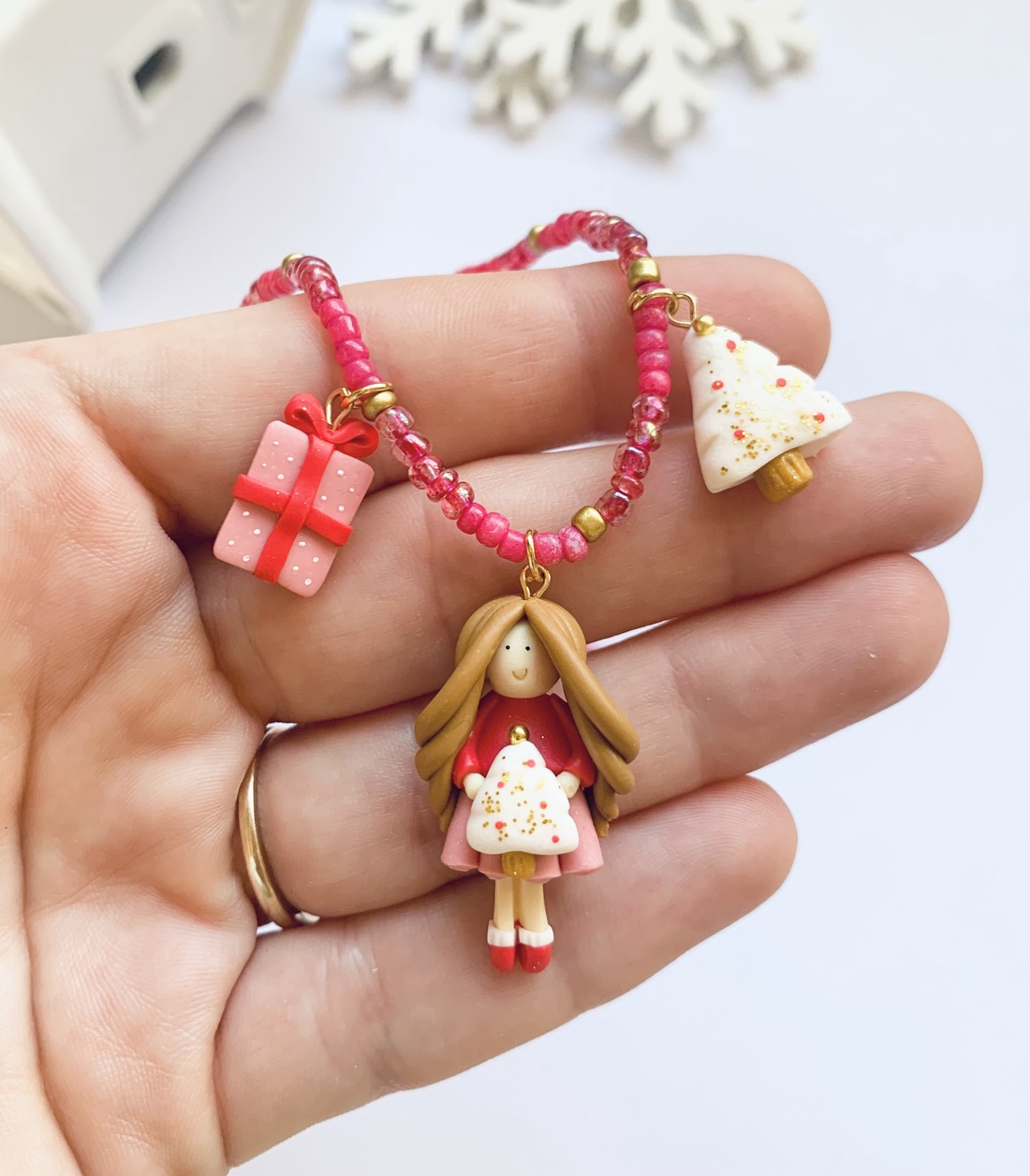 Colier Winter Feeria - crăciun - cadouri de moș crăciun - cadouri de moș crăciun - Artynos.ro