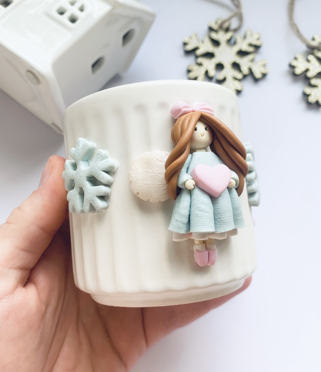 Suport lumanare Angelic Fairy - crăciun - cadouri de moș crăciun - cadouri de moș crăciun - Artynos.ro