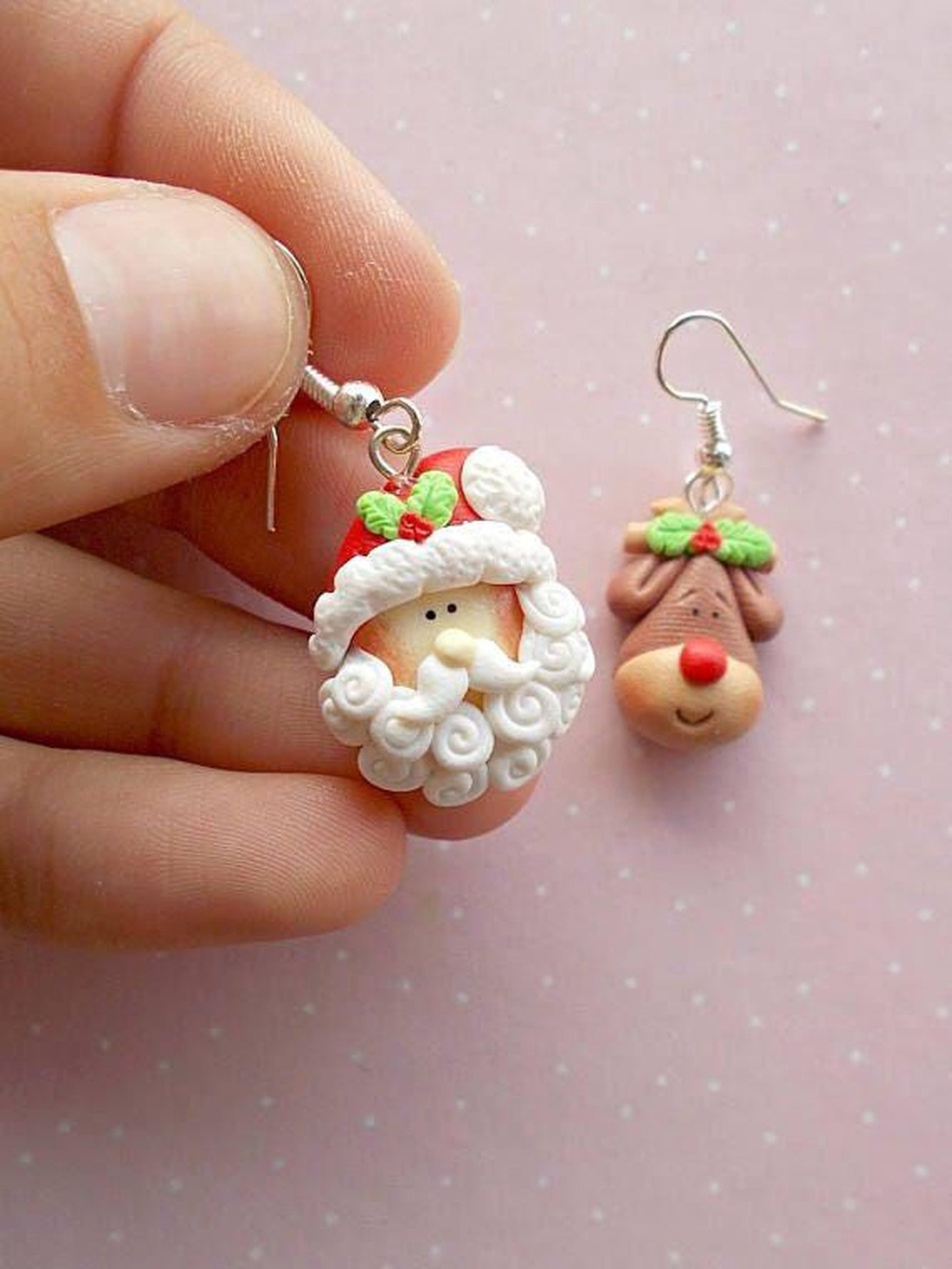 Cercei Mos Craciun si Rudolph - crăciun - cadouri de moș crăciun - cadouri de moș crăciun - Artynos.ro