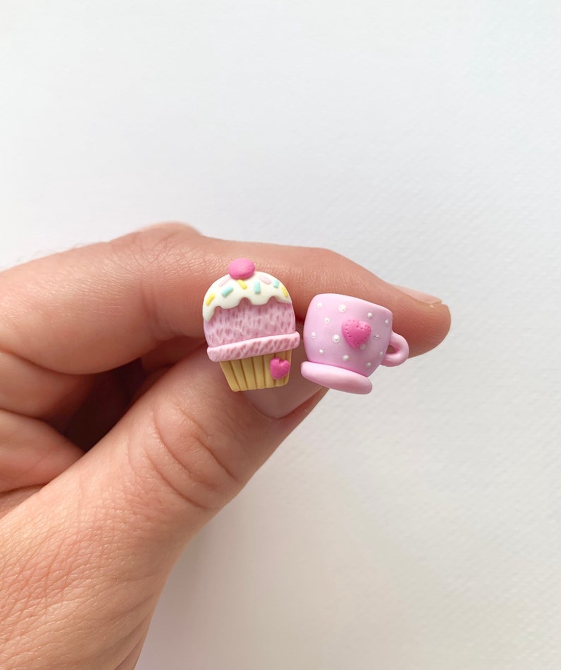 Cercei Cupcake Coffee - bijuterii - cercei - cercei cu figurine - Artynos.ro