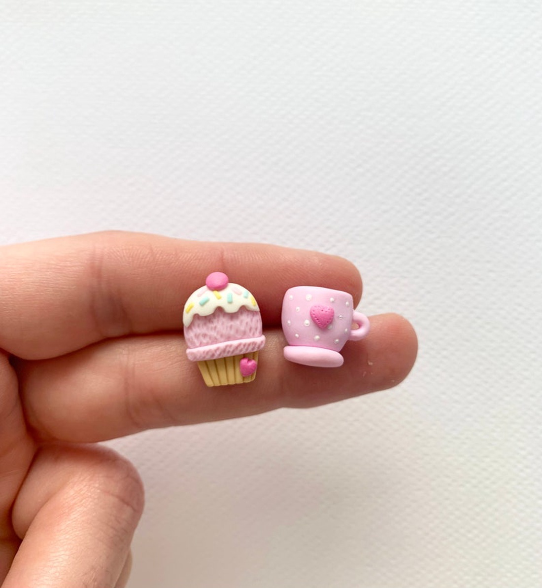 Cercei Cupcake Coffee - bijuterii - cercei - cercei cu figurine - Artynos.ro