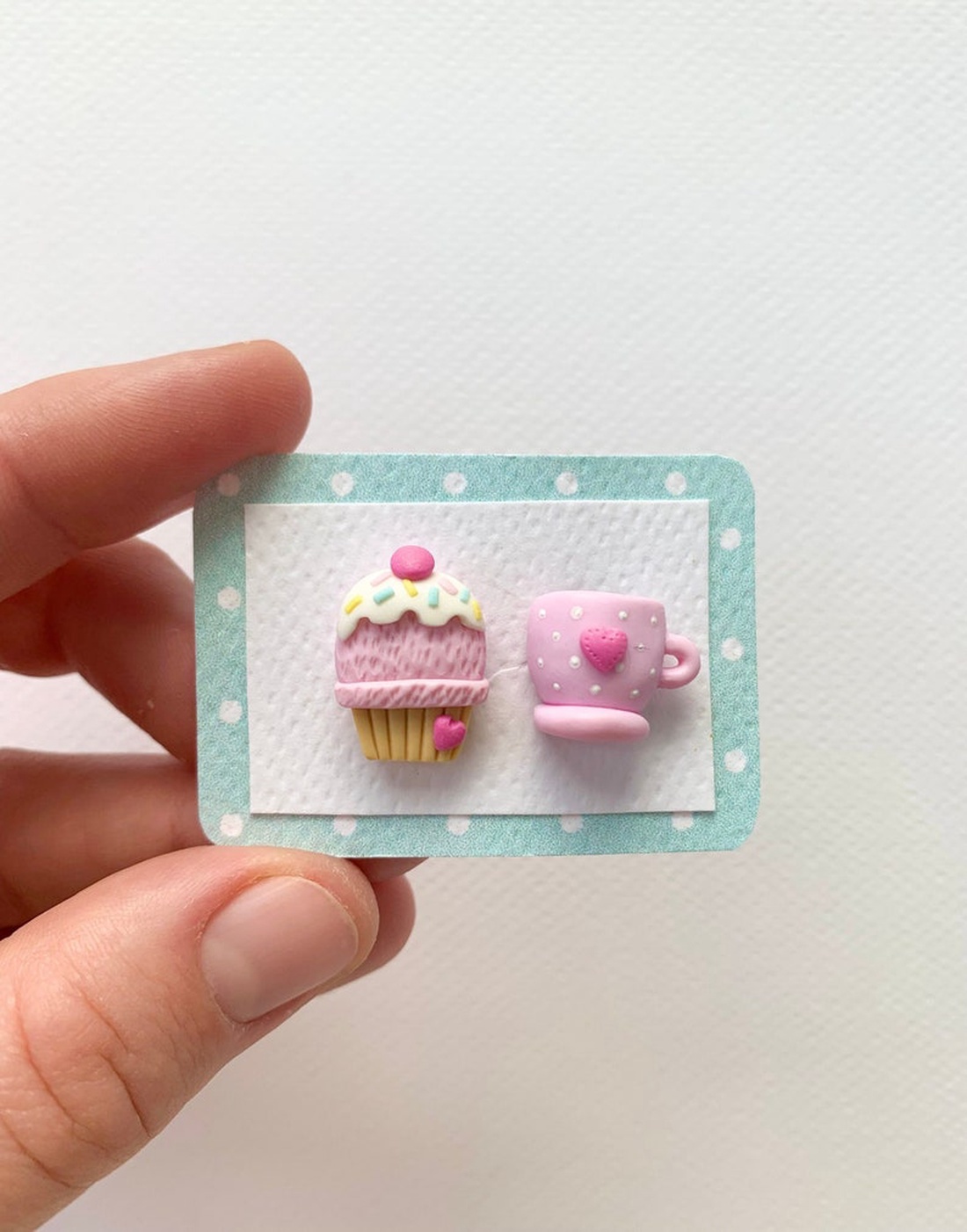 Cercei Cupcake Coffee - bijuterii - cercei - cercei cu figurine - Artynos.ro