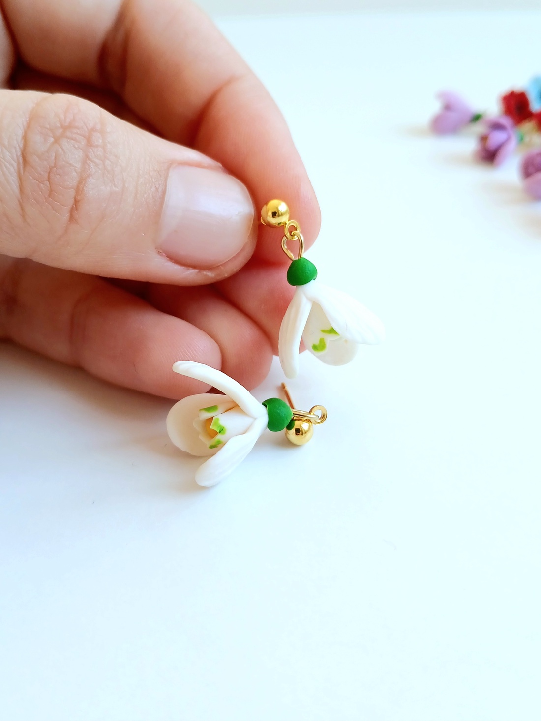 Cercei ghiocei - bijuterii - cercei - cercei cu figurine - Artynos.ro