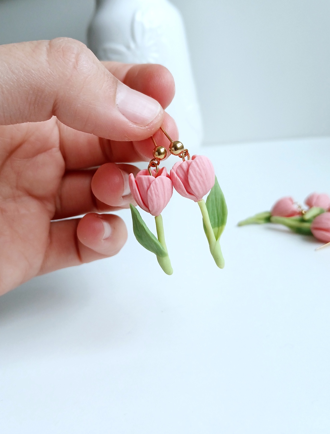 Cercei Lalele - bijuterii - cercei - cercei cu figurine - Artynos.ro