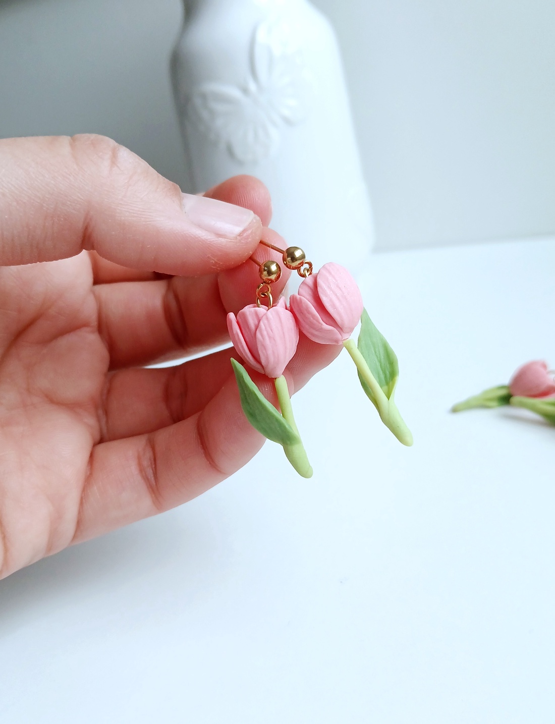 Cercei Lalele - bijuterii - cercei - cercei cu figurine - Artynos.ro