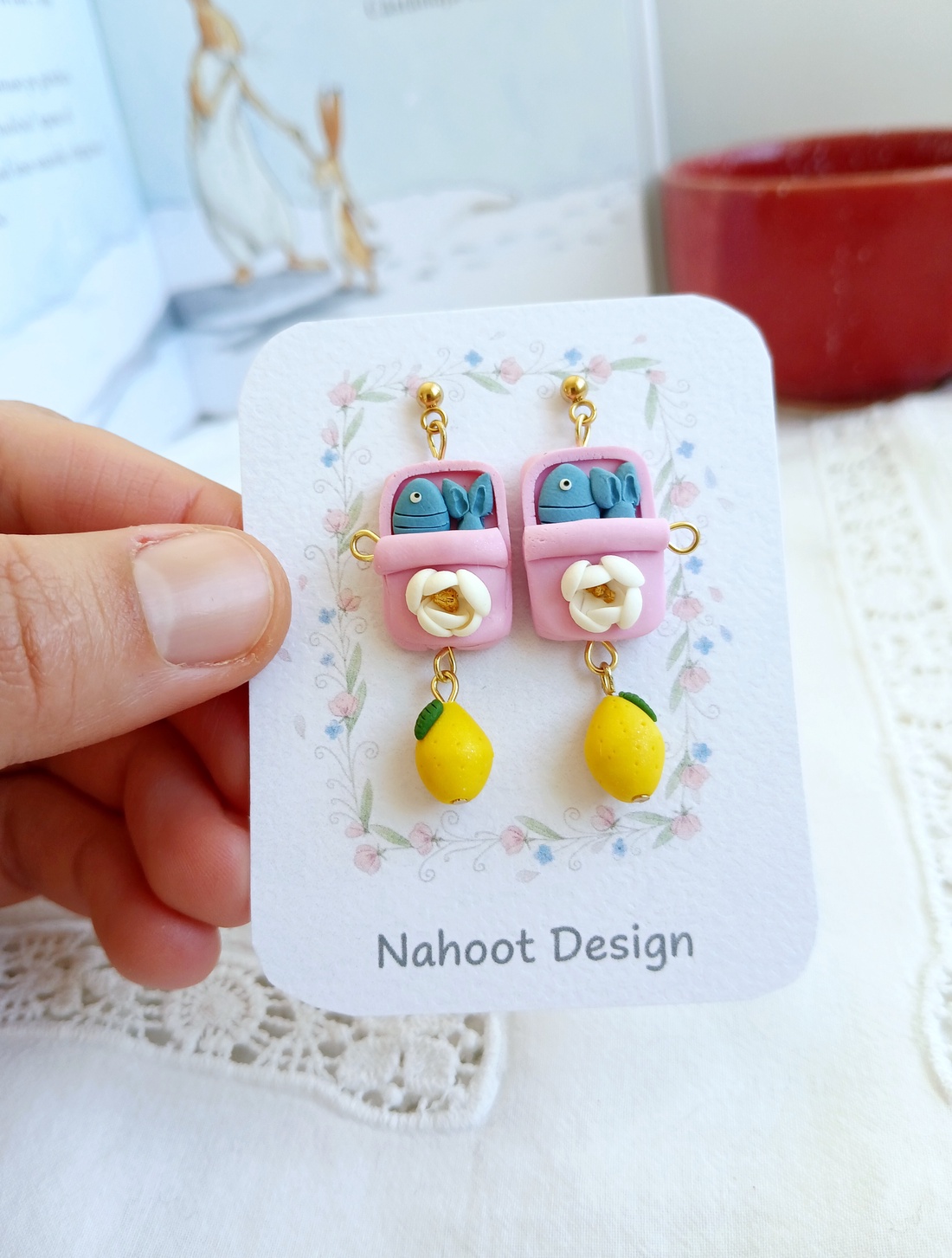 Cercei Sardine - bijuterii - cercei - cercei cu figurine - Artynos.ro