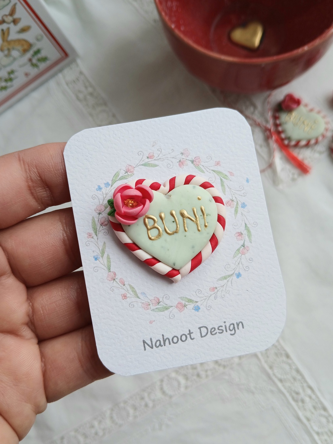 Broșă Mărțișor  - bijuterii - mărțișor - Artynos.ro