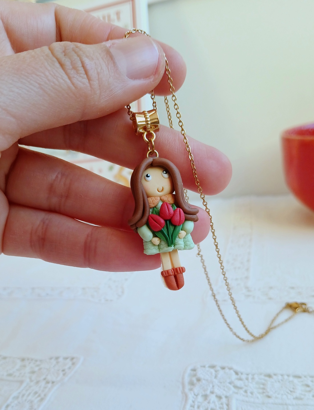 Colier Lalele - bijuterii - coliere - coliere cu pandative - Artynos.ro