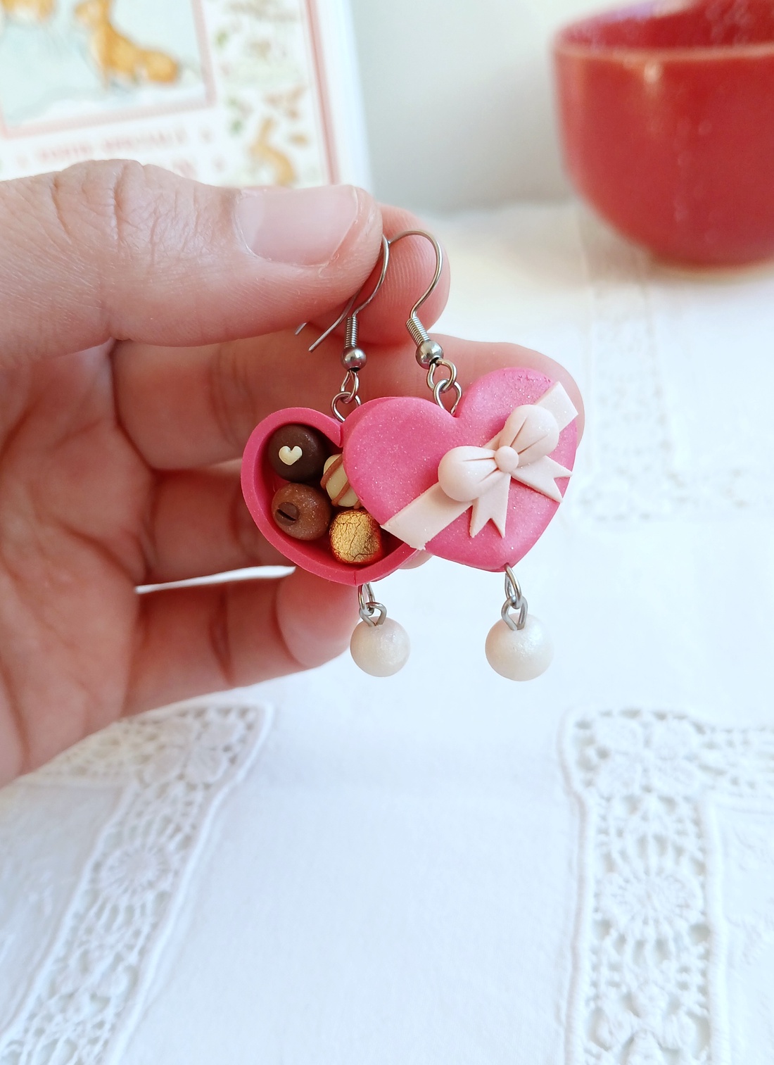 Cercei Hearts - bijuterii - cercei - cercei cu figurine - Artynos.ro