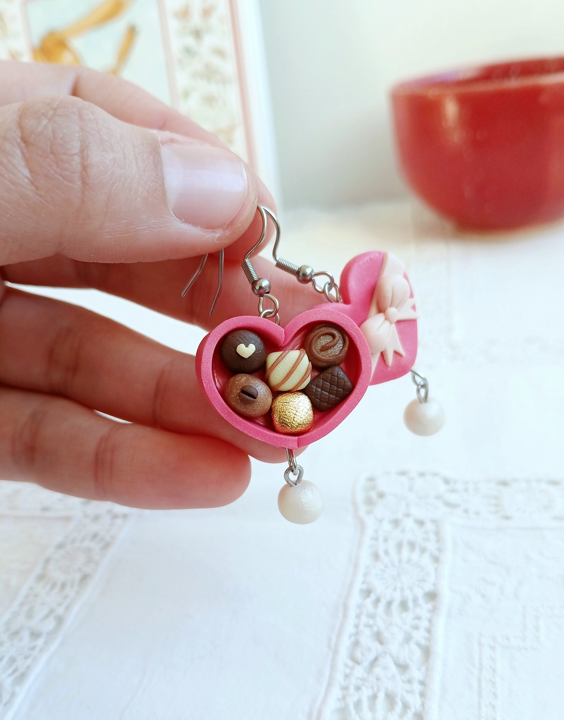 Cercei Hearts - bijuterii - cercei - cercei cu figurine - Artynos.ro