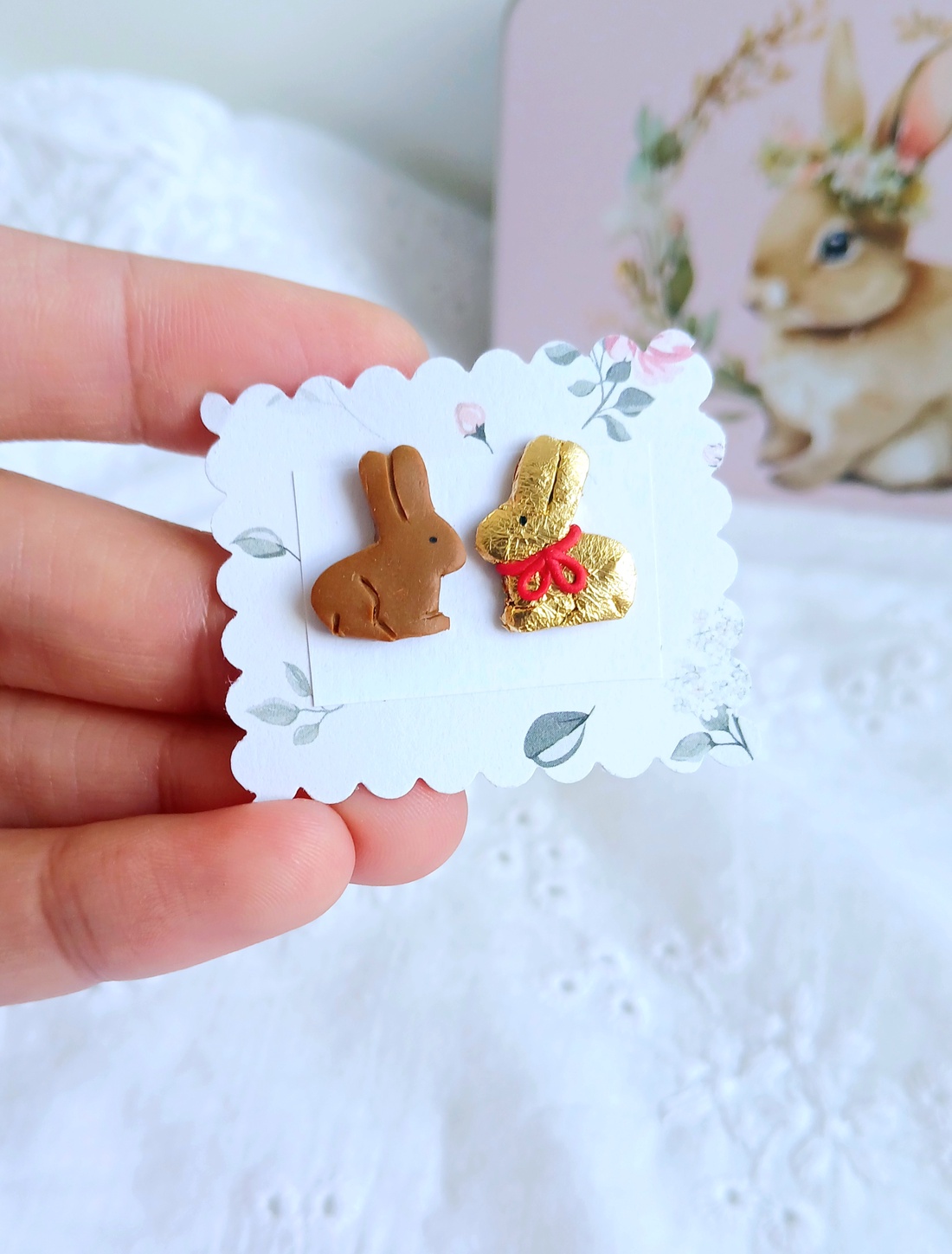 Cercei iepurași - bijuterii - cercei - cercei cu figurine - Artynos.ro