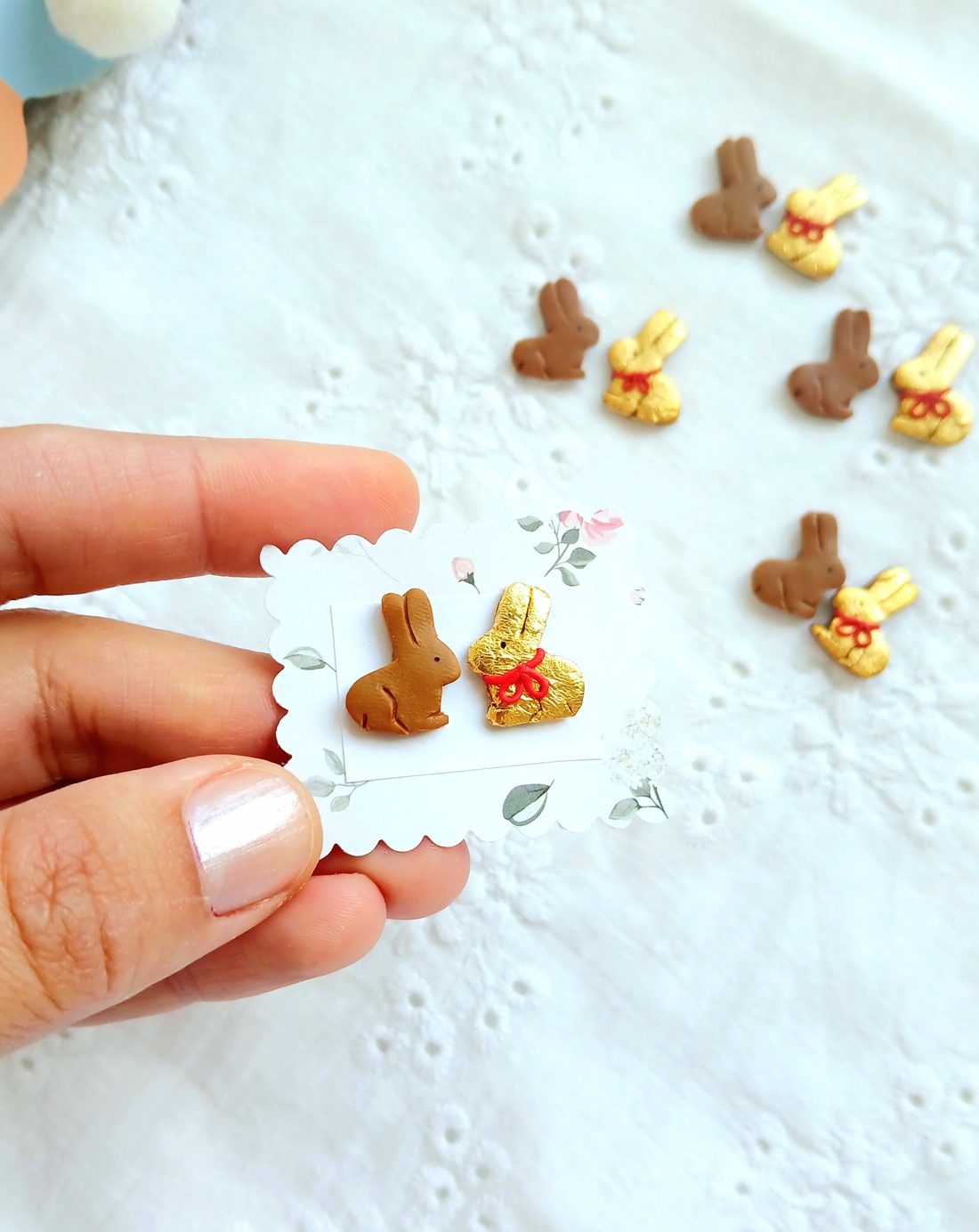 Cercei iepurași - bijuterii - cercei - cercei cu figurine - Artynos.ro