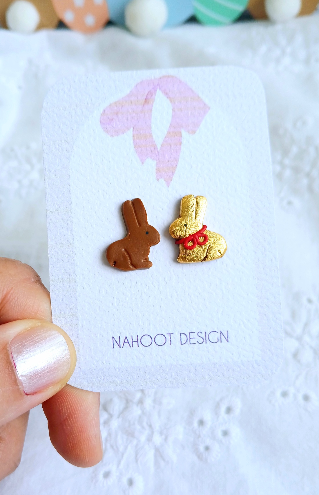 Cercei iepurași - bijuterii - cercei - cercei cu figurine - Artynos.ro