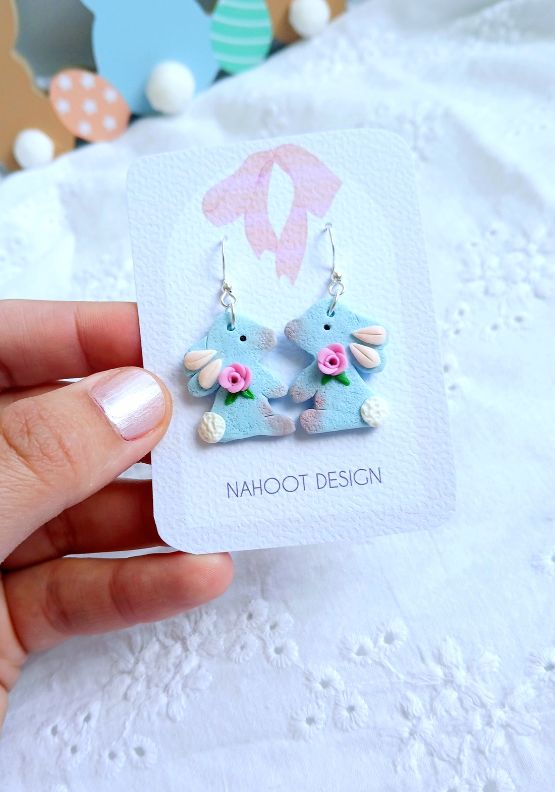 Cercei iepurași - bijuterii - cercei - cercei cu figurine - Artynos.ro