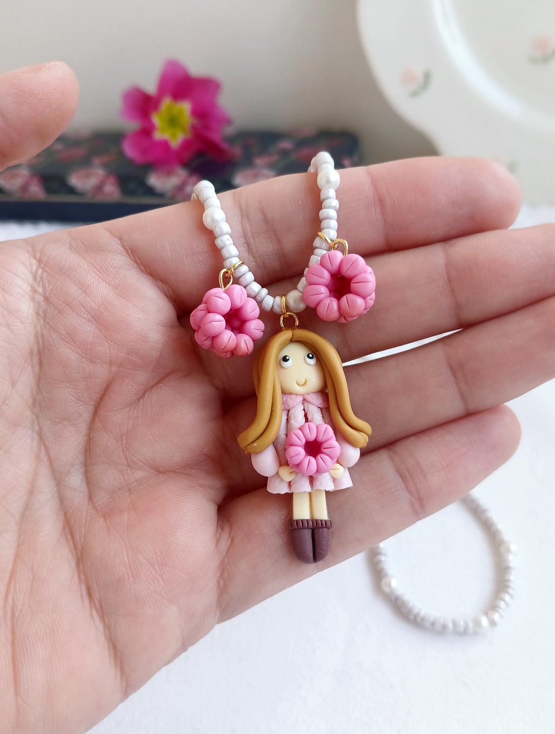 Colier Zmeurele - bijuterii - coliere - coliere cu pandative - Artynos.ro