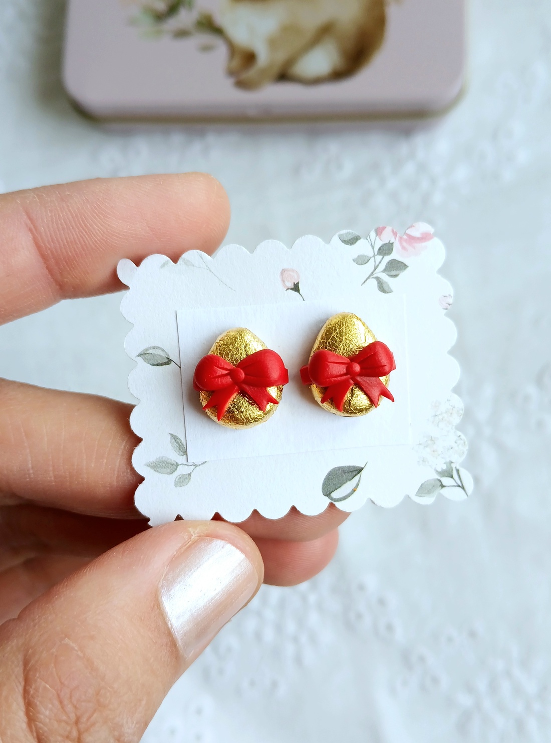 Cercei Paste - bijuterii - cercei - cercei cu figurine - Artynos.ro