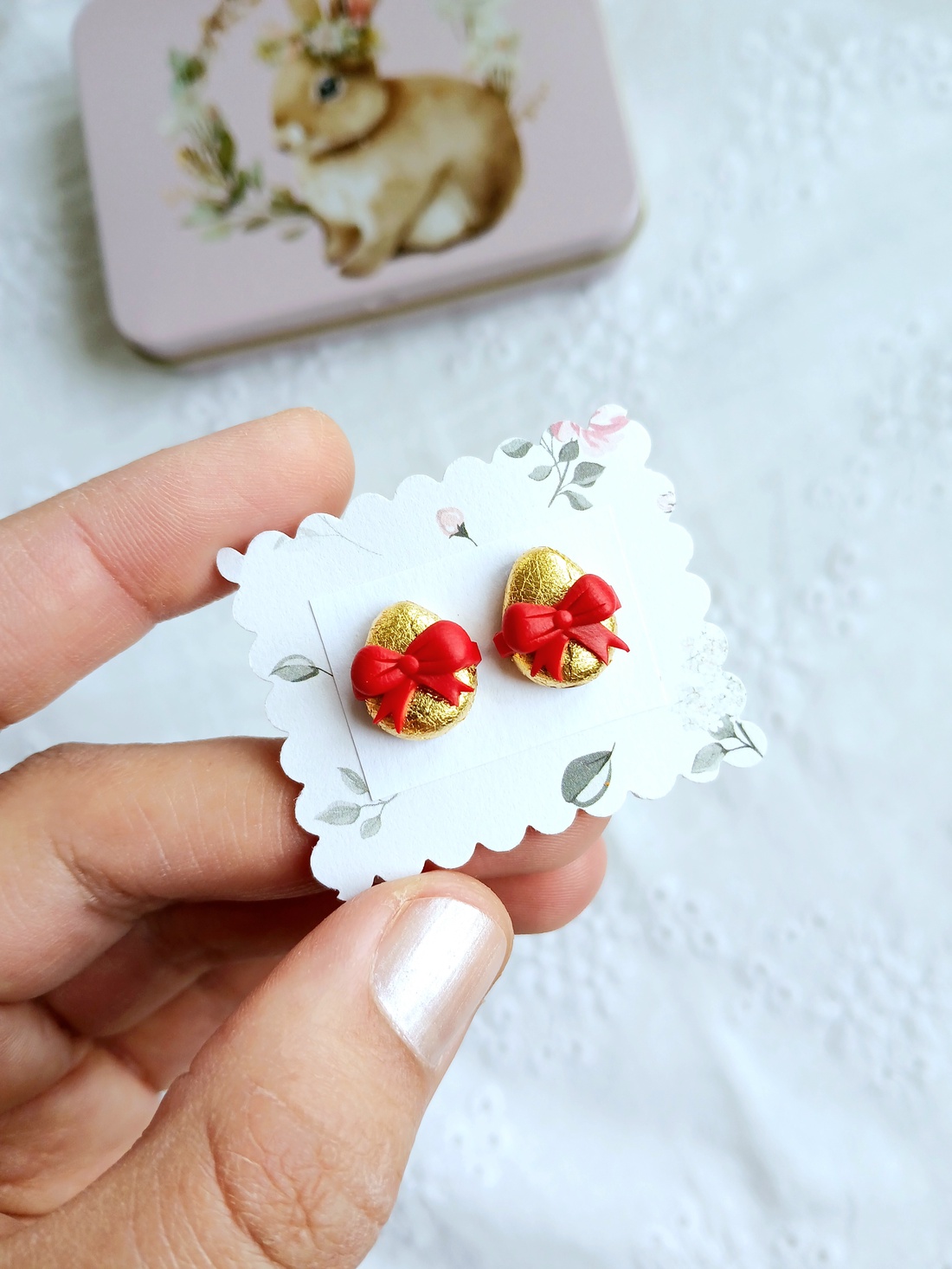 Cercei Paste - bijuterii - cercei - cercei cu figurine - Artynos.ro