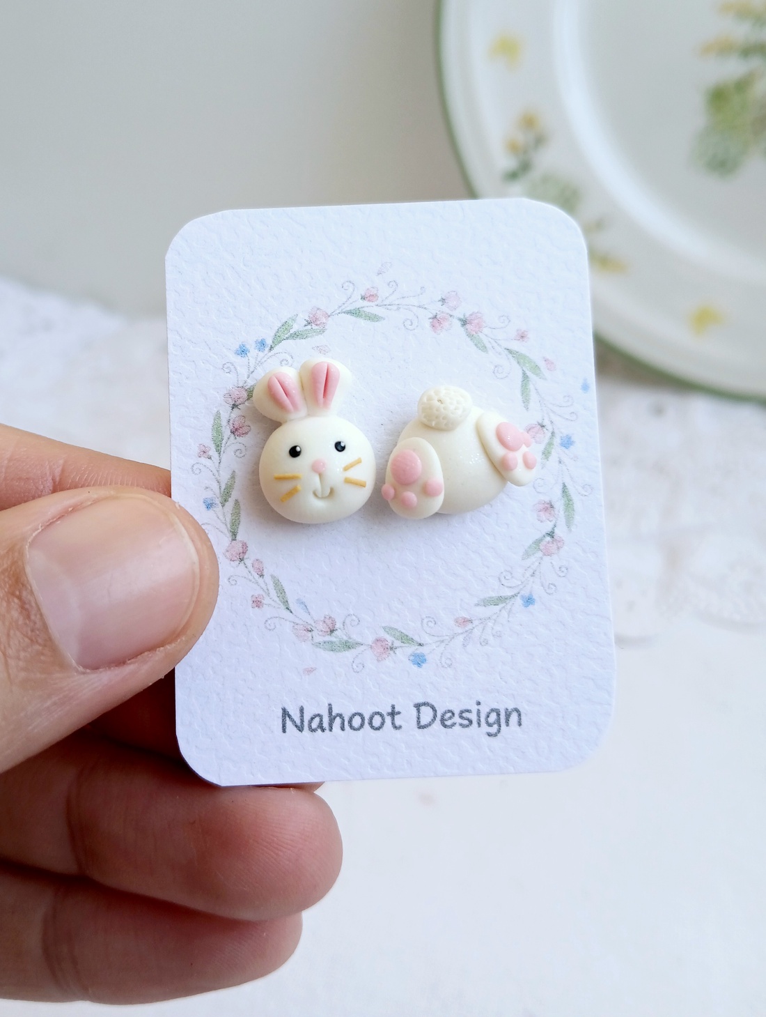 Cercei Iepuras - bijuterii - cercei - cercei cu figurine - Artynos.ro