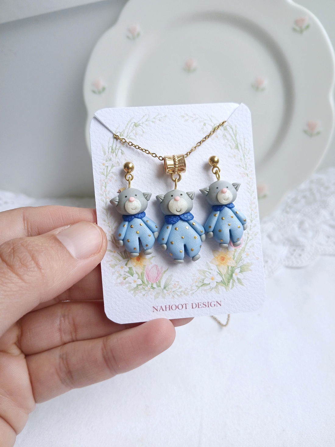 Set Pisicute - bijuterii - coliere - coliere cu pandative - Artynos.ro