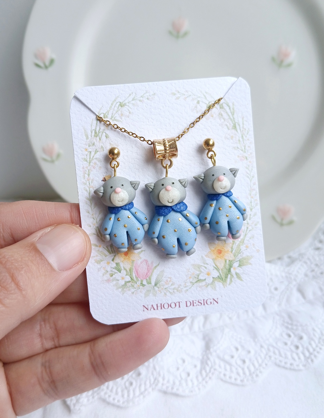 Set Pisicute - bijuterii - coliere - coliere cu pandative - Artynos.ro