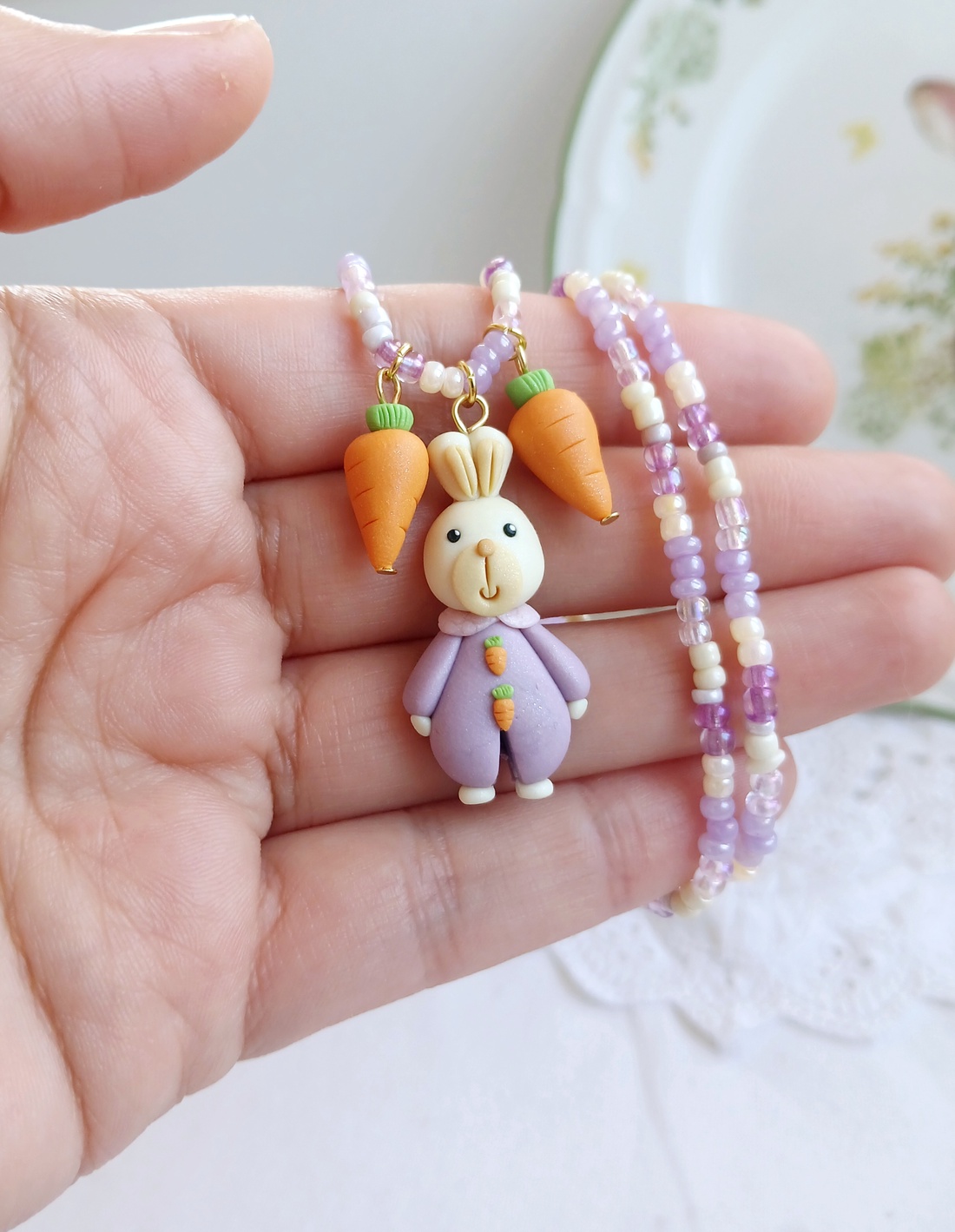 Colier Bunny - bijuterii - coliere - coliere cu pandative - Artynos.ro