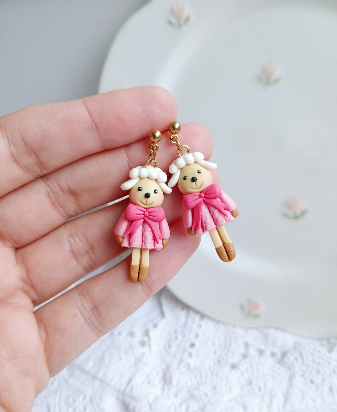 Cercei Oițe - bijuterii - cercei - cercei cu figurine - Artynos.ro