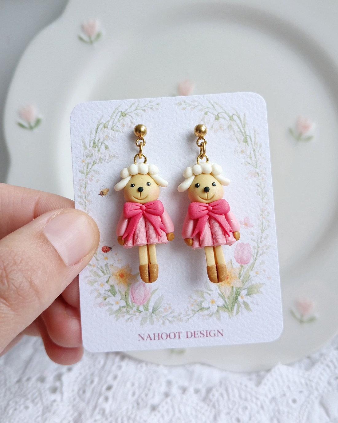 Cercei Oițe - bijuterii - cercei - cercei cu figurine - Artynos.ro