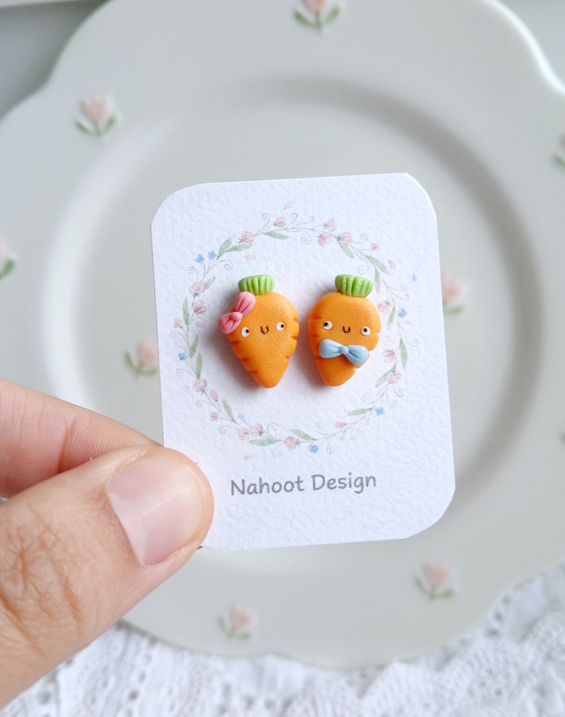 Cercei Morcovei - bijuterii - cercei - cercei cu figurine - Artynos.ro