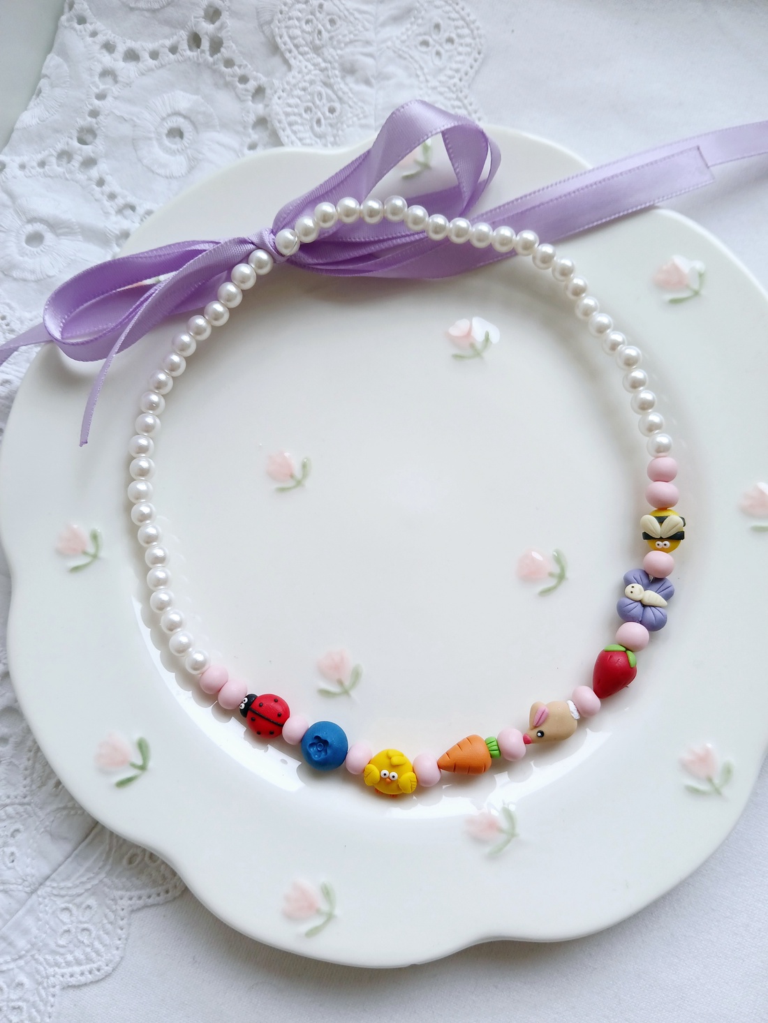 Colier Sweet Easter - bijuterii - coliere - coliere cu pandative - Artynos.ro