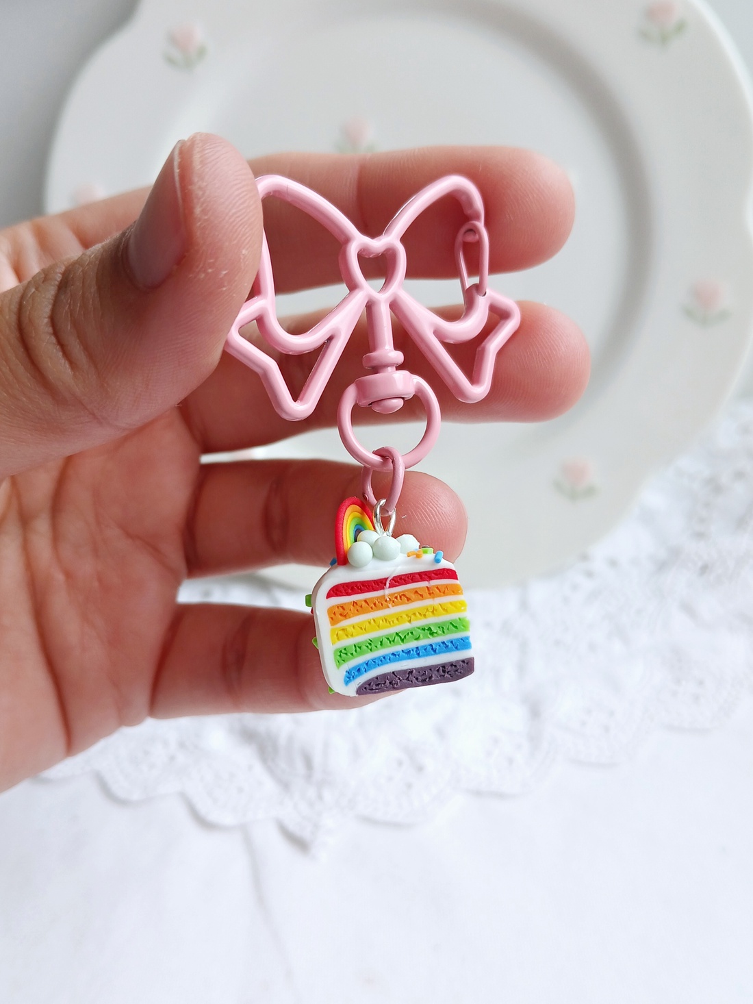 Breloc Rainbow - genți și portofele - accesorii genți - breloc - Artynos.ro