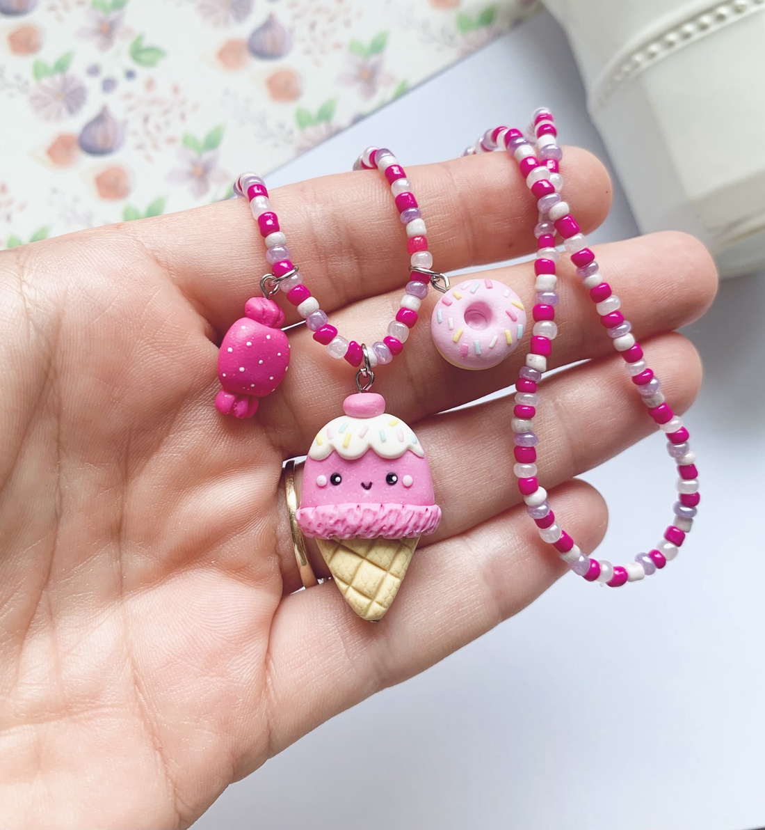 Colier Dulciurele - crăciun - cadouri de moș crăciun - cadouri de moș crăciun - Artynos.ro