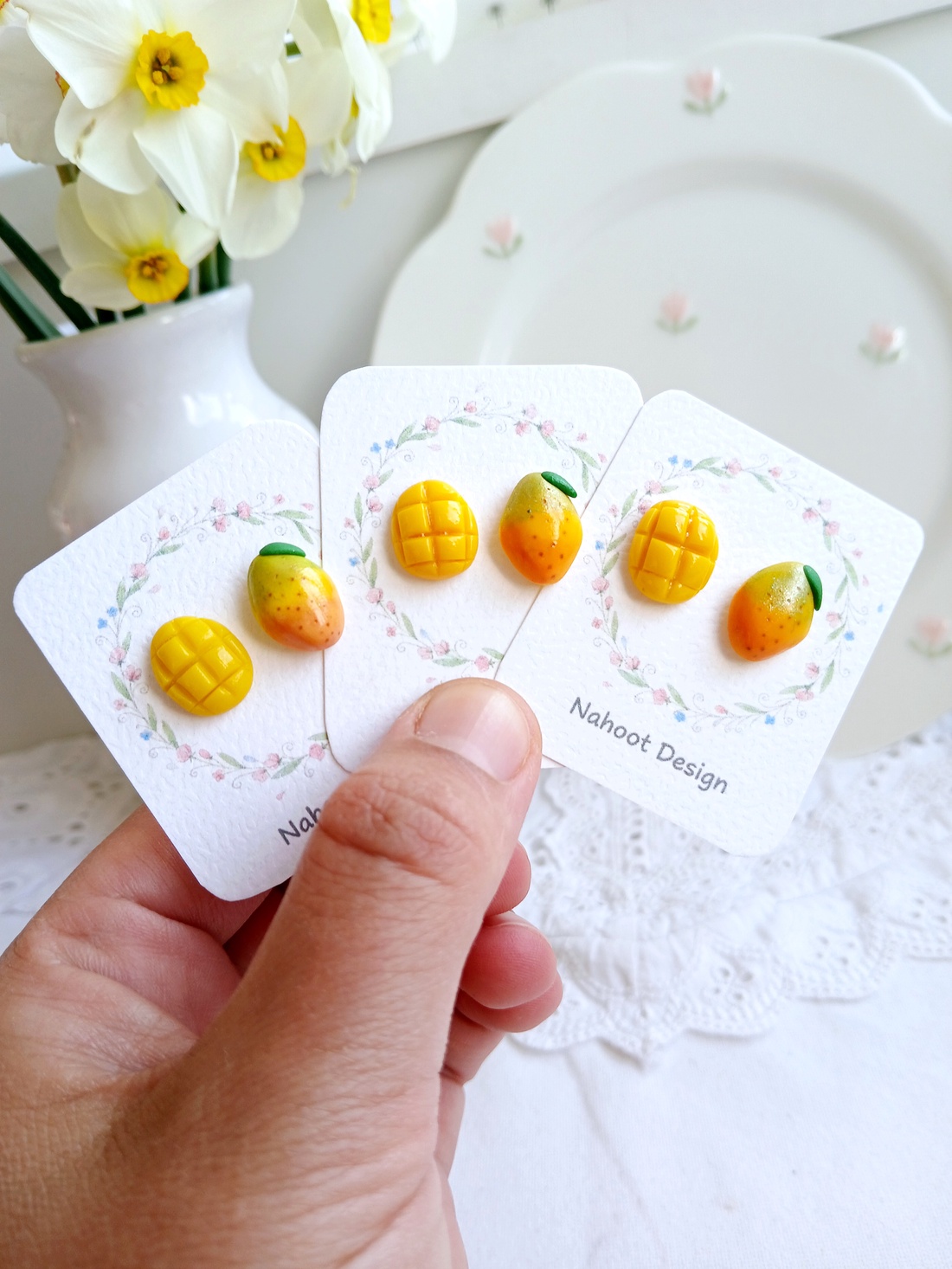 Cercei Fructe - bijuterii - cercei - cercei cu figurine - Artynos.ro