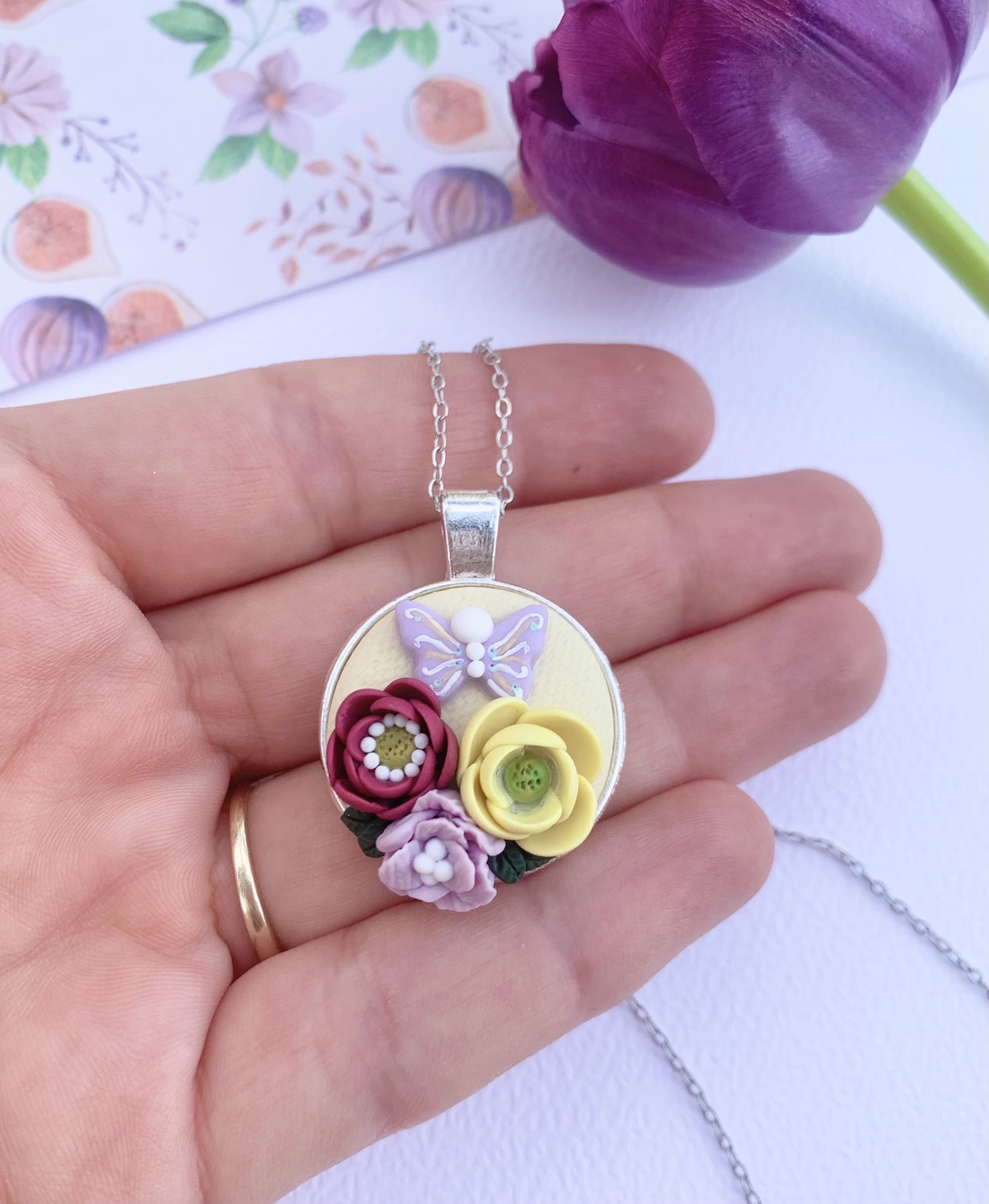 Colier Butterfly - crăciun - cadouri de moș crăciun - cadouri de moș crăciun - Artynos.ro